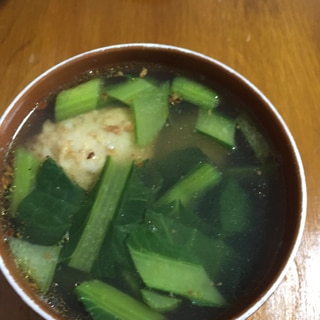 肉団子入り小松菜スープ